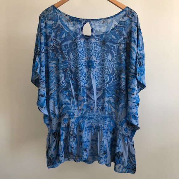 Patterned Beach Coverup - Picture 1 of 4